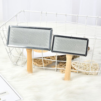 Sierść psa Remover Combs kot domowy do usuwania sierści szczotka drewniana rączka szczeniaczek grzebień groomerski długie włosy koty psy środki czystości 5